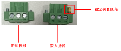 端子拆卸方式对比